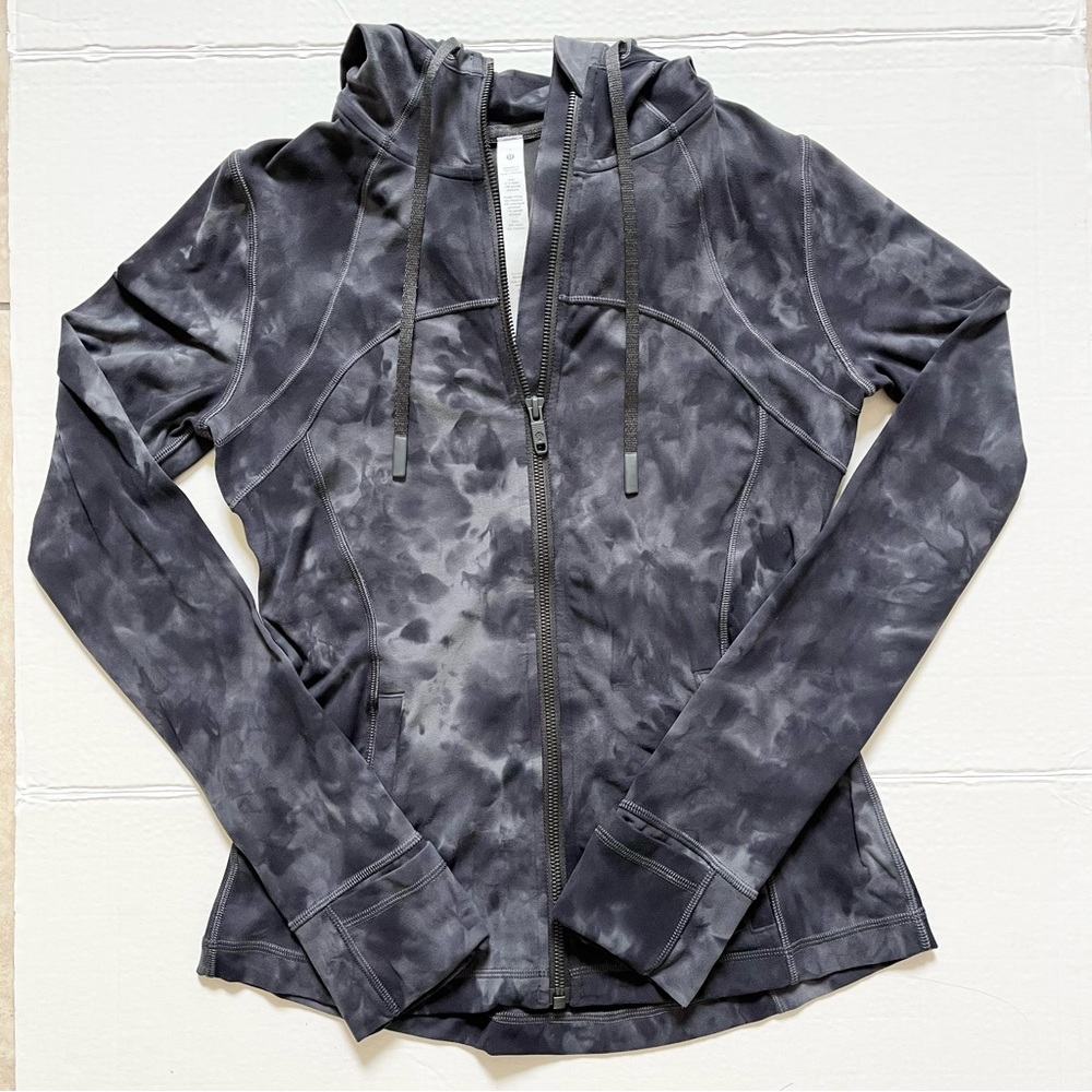 Lululemon Hooded Nulu Define Jacket, Size 6, Diamond Dye Lunar Rock